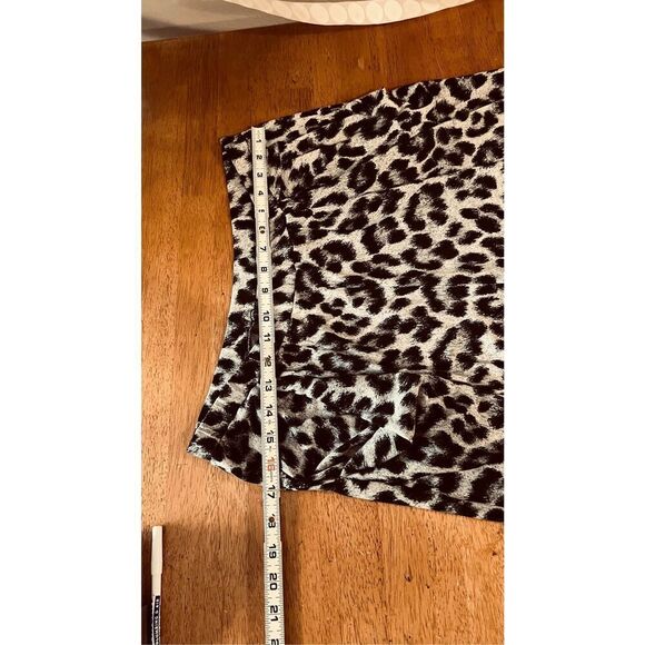 Michael Kors Black Gray Leopard Print Polyester Harem Pants Size M - Picture 4 of 9